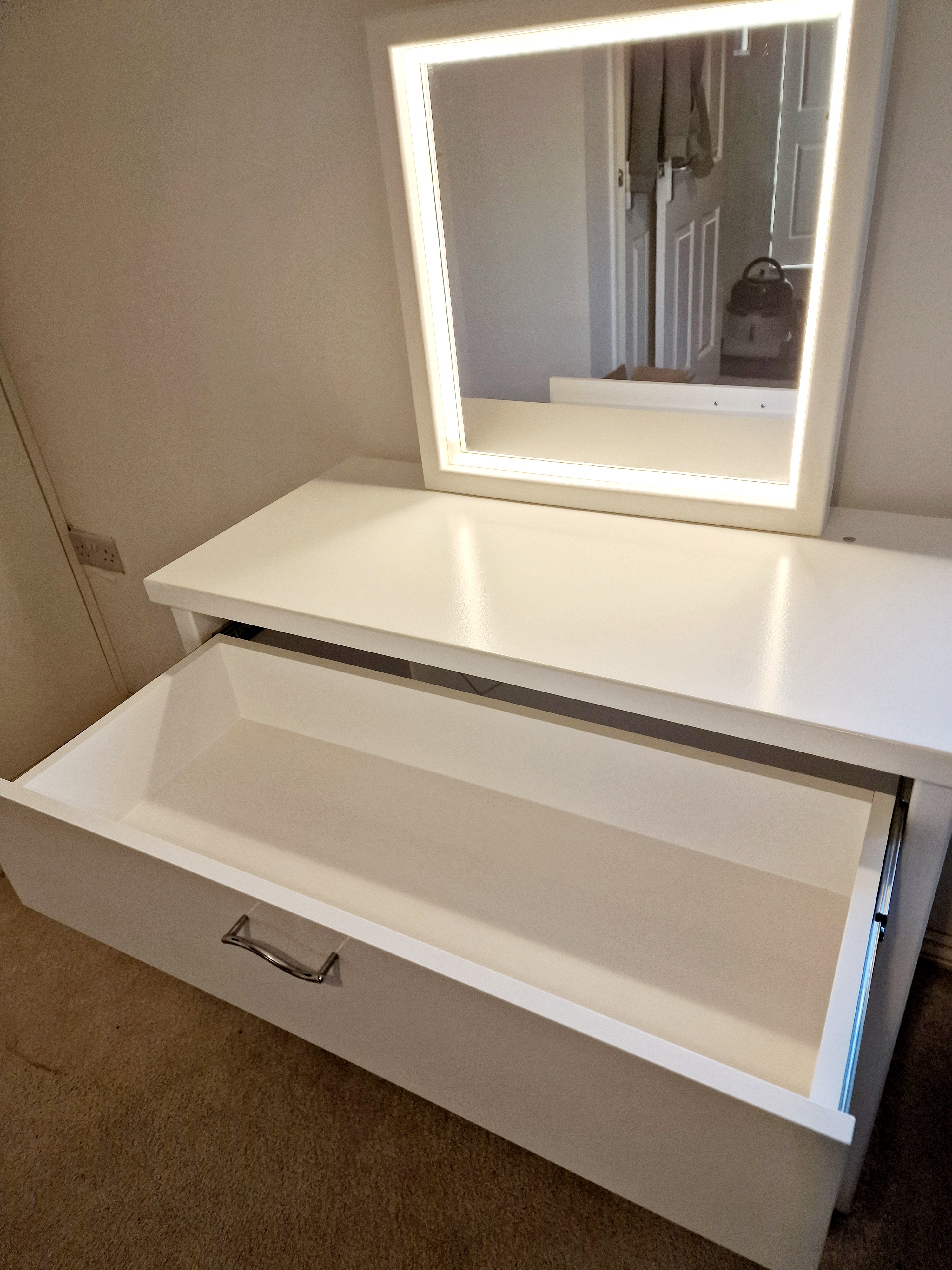 Bespoke Wardrobe - Dressing Table with LED Mirror