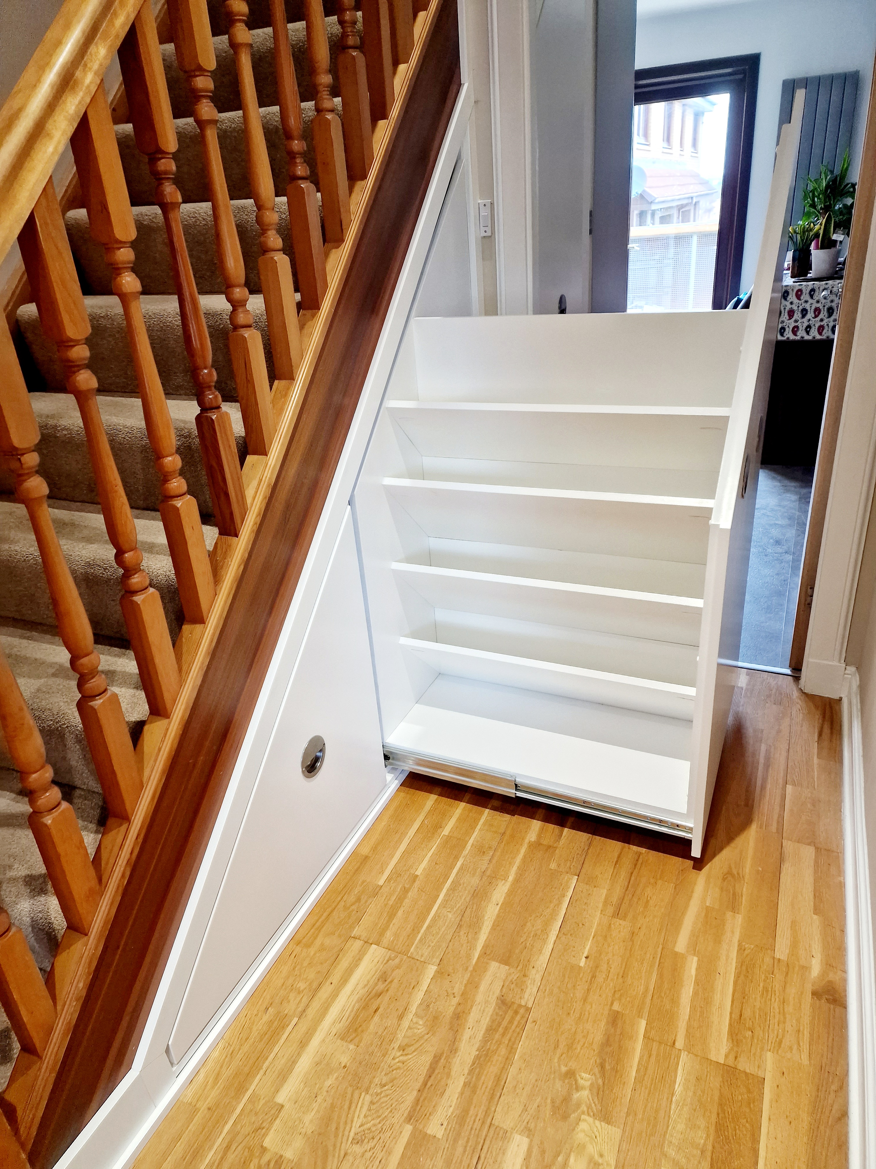 Understairs Storage - Open Shelf Configuration