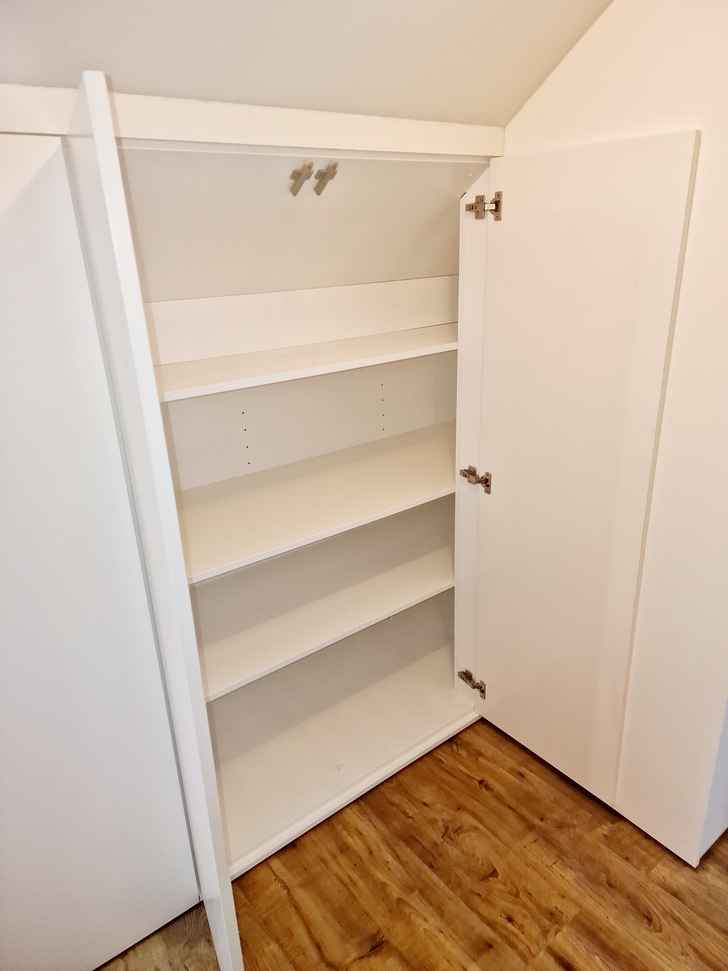 Attic Wardrobe - Open Shelving Interior