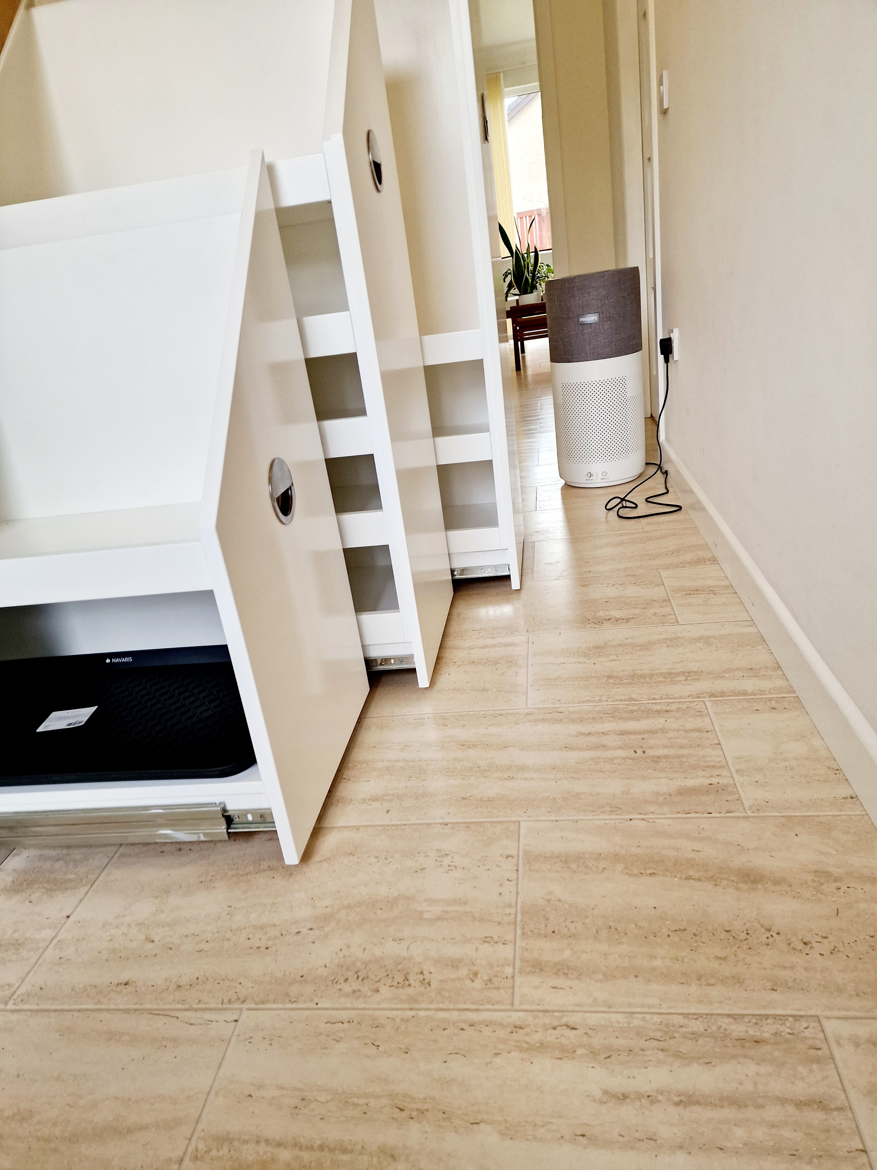 Understairs Storage - Full Hallway View