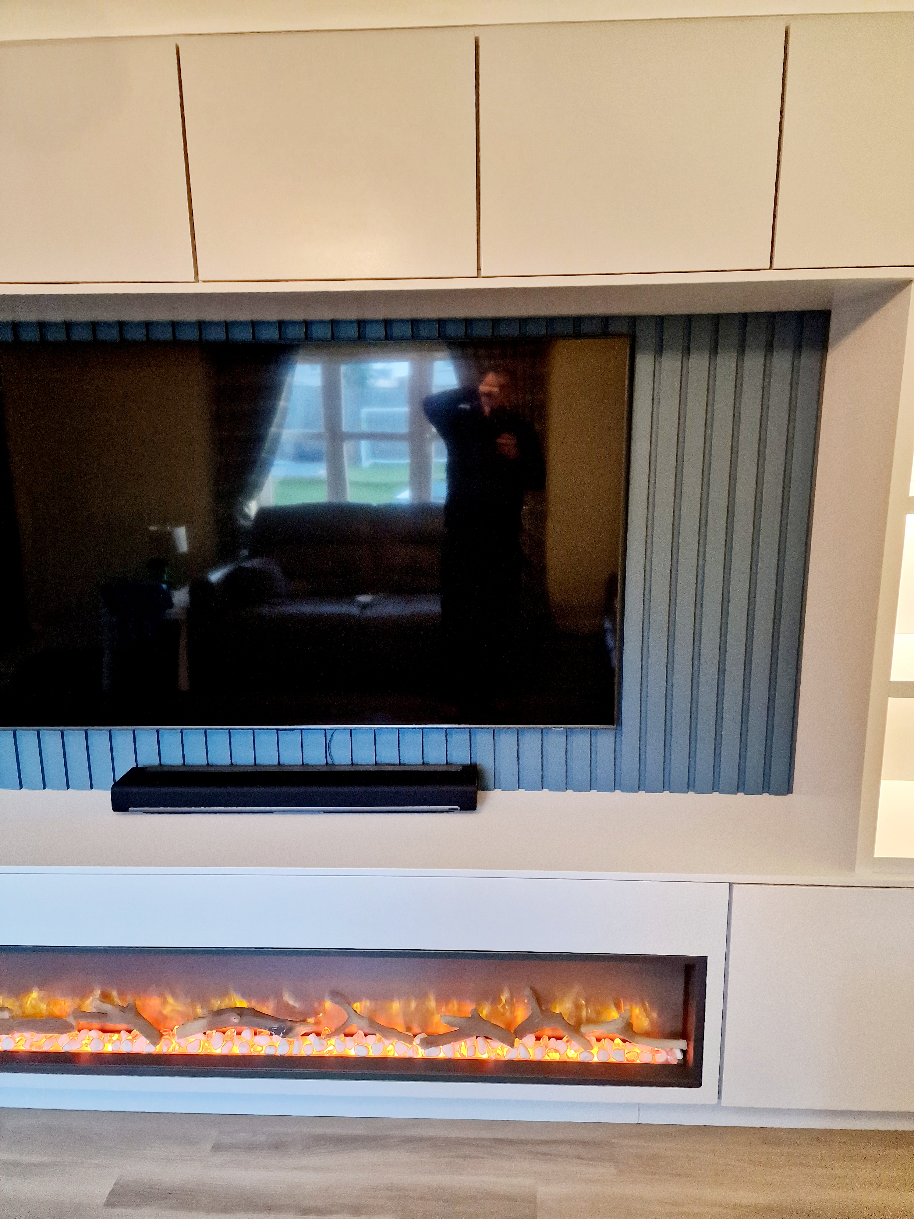 Media Wall - Luxury Entertainment Setup with Storage