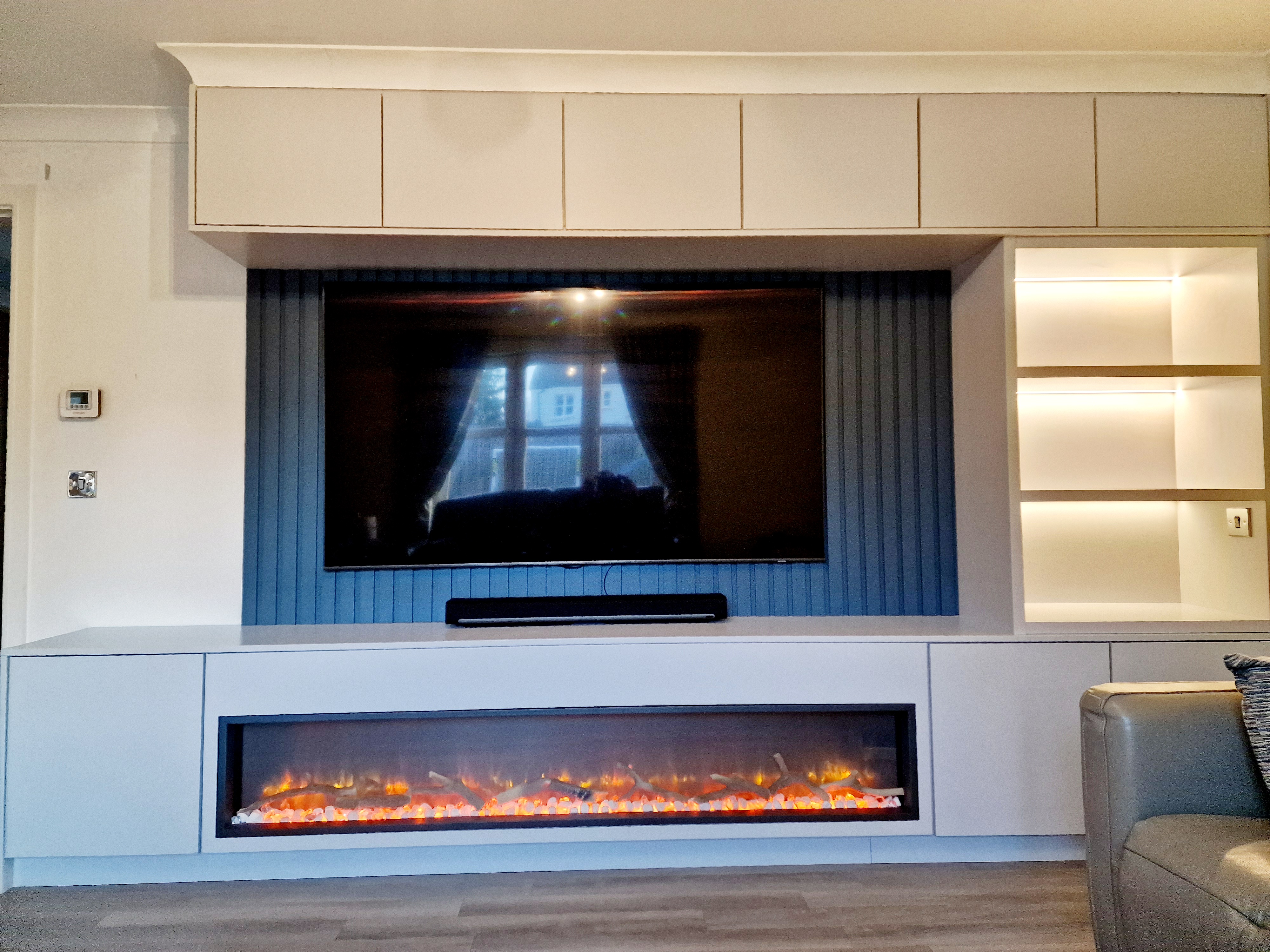 Media Wall - Multi-Level Entertainment Center