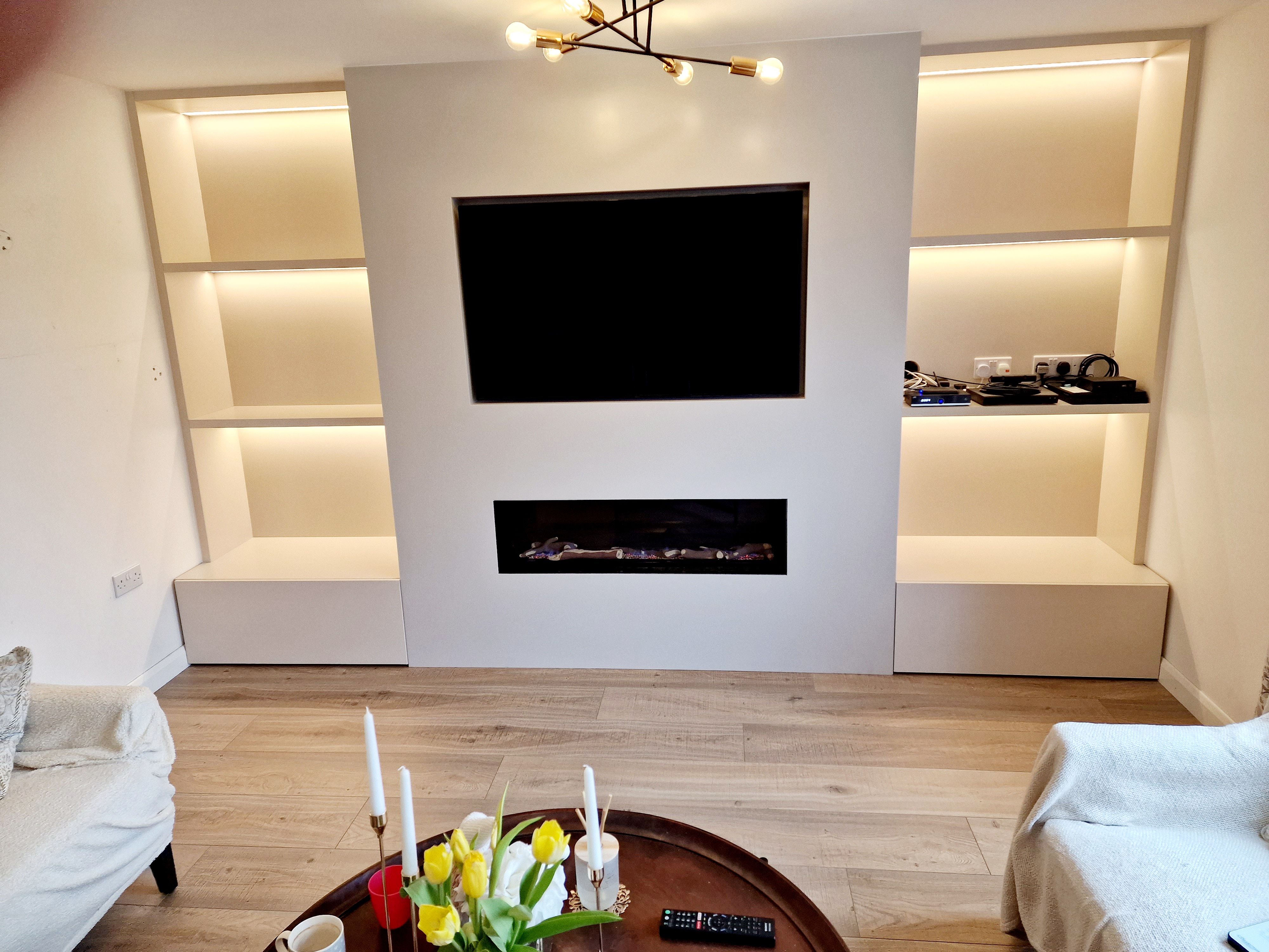 Media Wall - Clean Modern Aesthetic